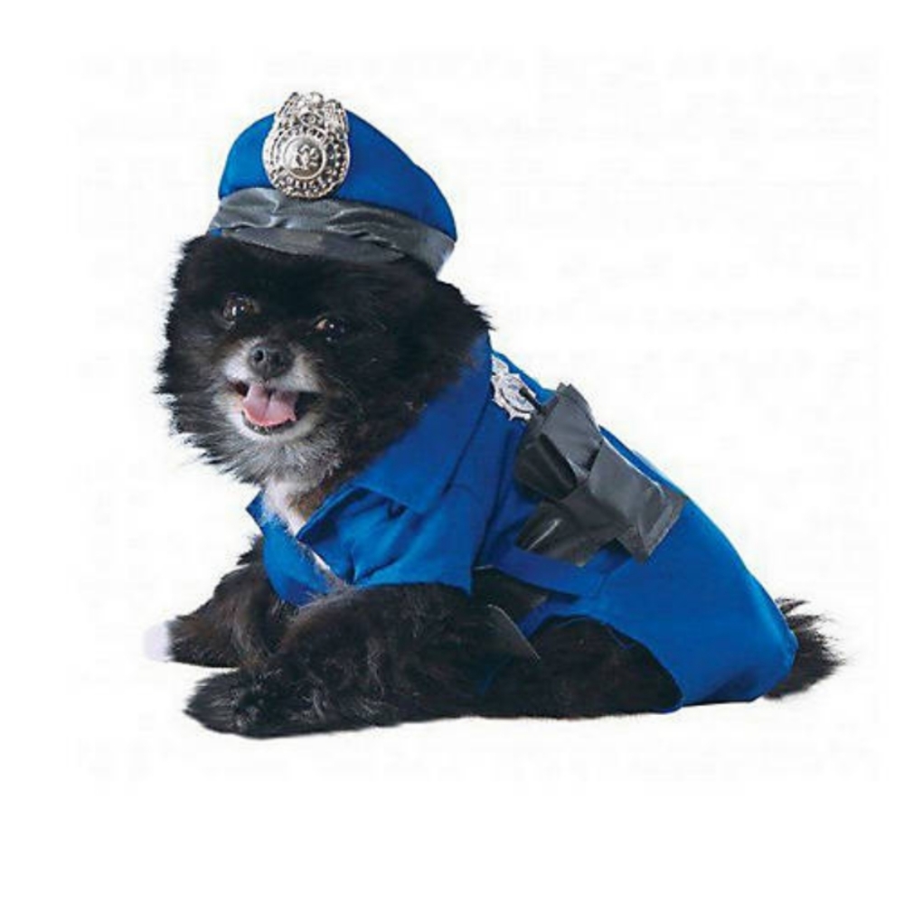 X-LARGE K-9 Dog Police Officer Dog Halloween Costume Rubie's Costume Copper